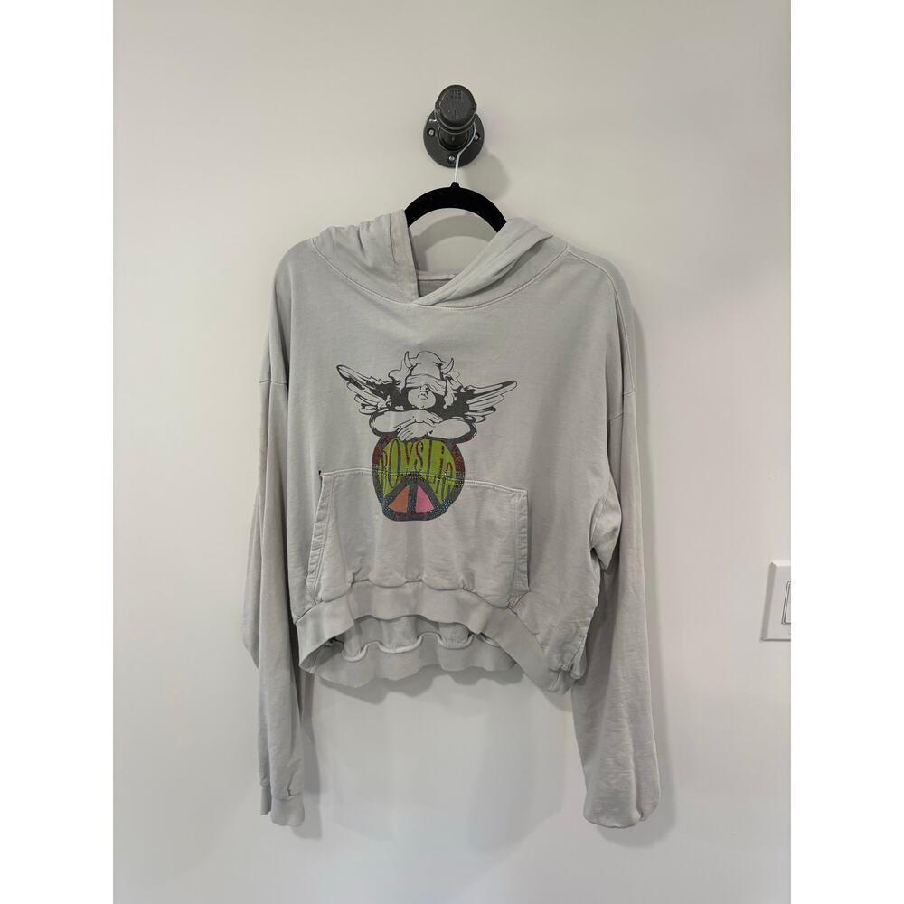 Boys Lie Cropped Hoodie O/S